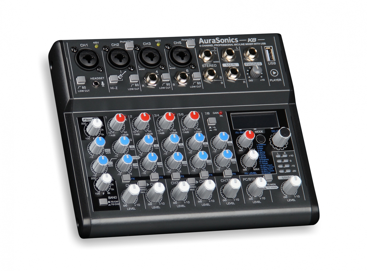 AuraSonics K8 компактный микшерный пульт в Грязовеце