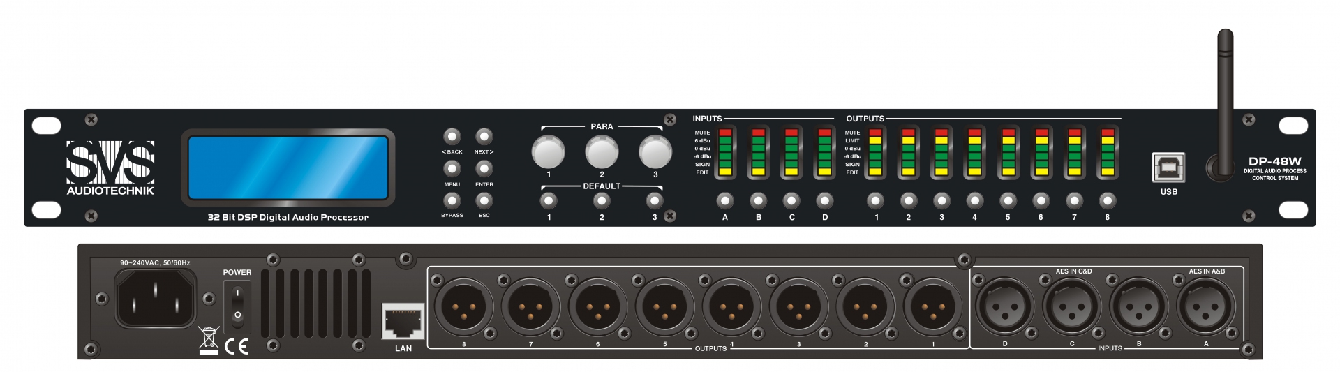 SVS Audiotechnik DP-48W Цифровой процессор: 4 входа 8 выходов в Грязовеце