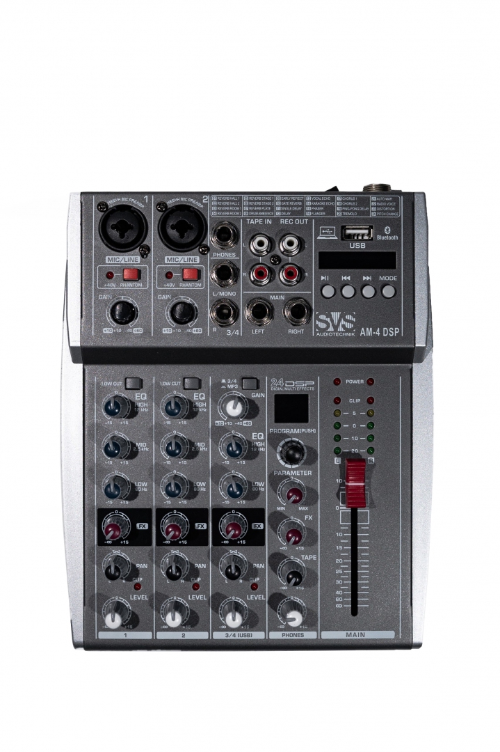 SVS Audiotechnik mixers AM-4 DSP Аналоговый микшерный пульт, 4-канала в Грязовеце
