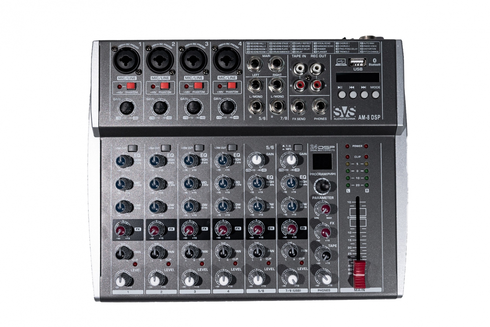 SVS Audiotechnik mixers AM-8 DSP Микшерный пульт аналоговый, 8-канальный в Грязовеце